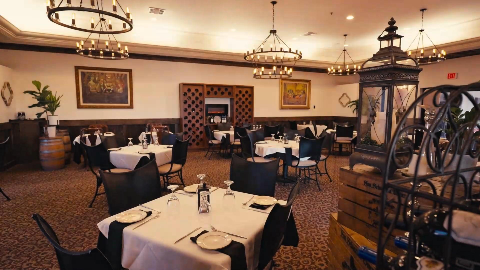 Private dining in the Barrel Room at La Cocina at The Cellar Upstairs